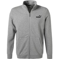 PUMA Herren Sweatjacke grau Baumwolle von Puma