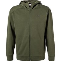 PUMA Herren Sweatjacke grün Baumwolle von Puma