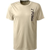 PUMA Herren T-Shirt beige Mikrofaser von Puma
