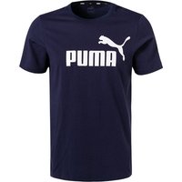 PUMA Herren T-Shirt blau Baumwolle von Puma