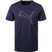 PUMA Herren T-Shirt blau Mikrofaser von Puma