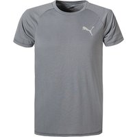 PUMA Herren T-Shirt grau Baumwolle von Puma