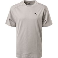 PUMA Herren T-Shirt grau Baumwolle von Puma