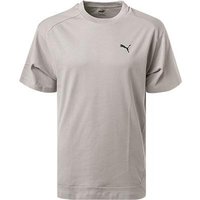 PUMA Herren T-Shirt grau Baumwolle von Puma