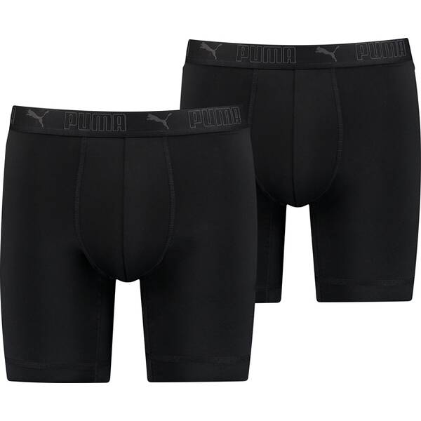 PUMA Herren Unterhose SPORT MICROFIBER LONG BOXER 2P von Puma