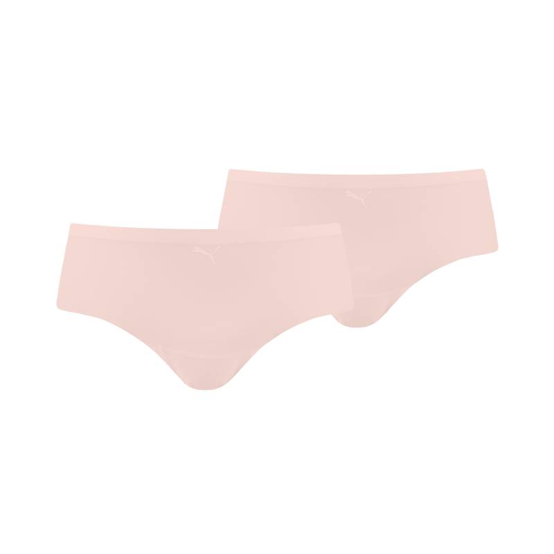 PUMA Hipster "PUMA WOMEN SEAMLESS HIPSTER", (2er Pack), nahtlose Kanten, mittig platziertes Cat-Logo von Puma