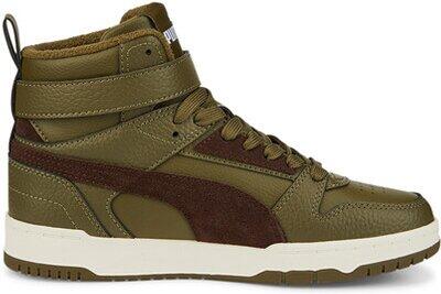 PUMA Kinder Freizeitschuhe RBD Game WTR Jr Deep Olive-Dark Chocolate-Puma Team Gold - Gr. - 38.5 von Puma