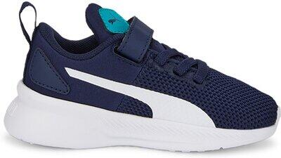PUMA Kinder Indoorschuhe Flyer Runner V Inf PEACOAT-PUMA WHITE-DEEP AQUA - Gr. - 27 von Puma