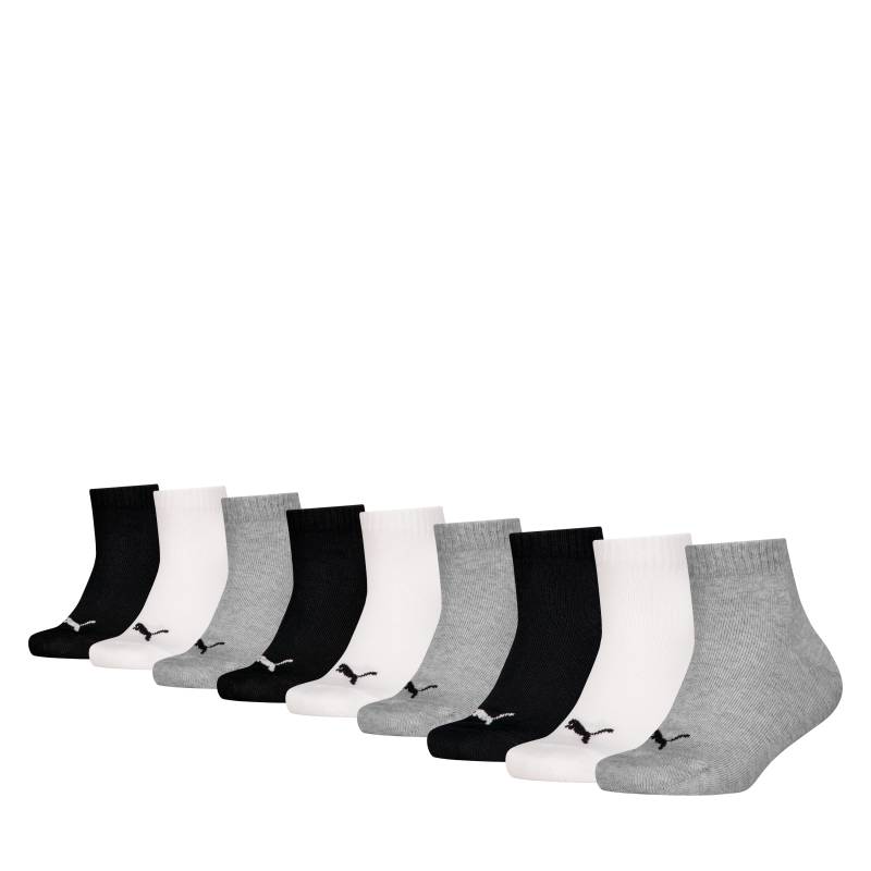 PUMA Kurzsocken "PUMA KIDS PLAIN QUARTER 9P ECOM" 9 Paar, mit rutschfestem Bund von Puma