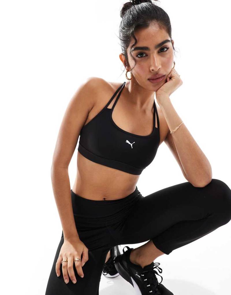 PUMA - Move - Sport-BH in Schwarz mit Trägern von Puma