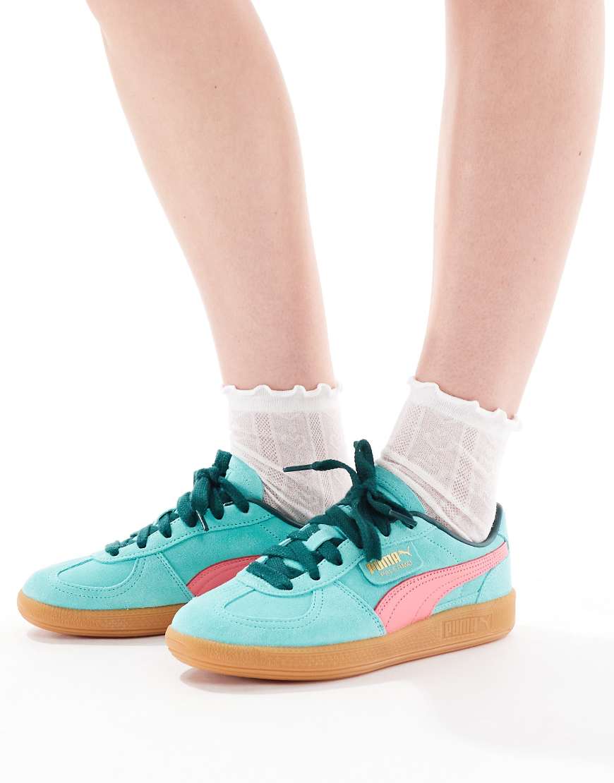 PUMA - Palermo - Sneaker in Petrol und Rosa-Blau von Puma