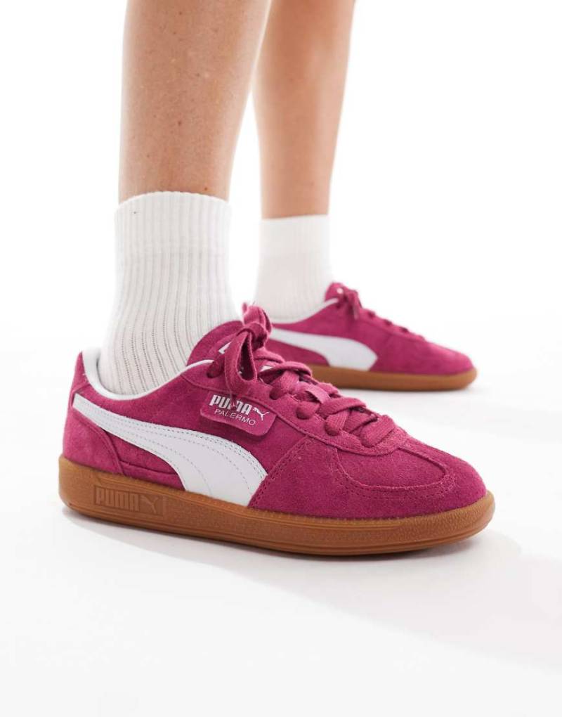 PUMA - Palermo - Sneaker in dunklem Rosa-Lila von Puma