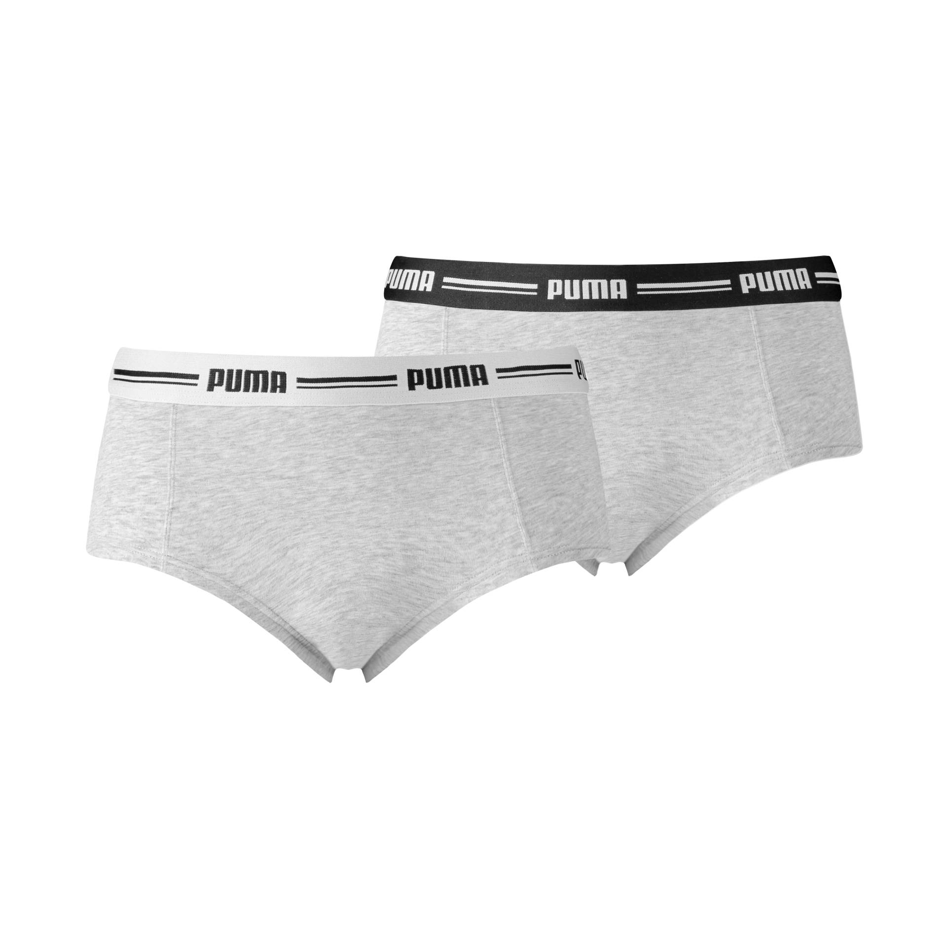 PUMA Panty "PUMA WOMEN MINI SHORT 2P" 2er Pack, schmaler Logo-Gummibund von Puma