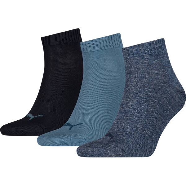 PUMA Plain Quarter-Socken 3er-Pack von Puma