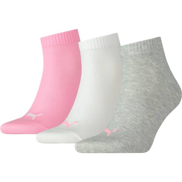 PUMA Plain Quarter-Socken 3er-Pack von Puma