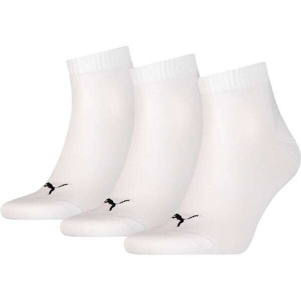 PUMA Plain Quarter-Socken 3er-Pack von Puma