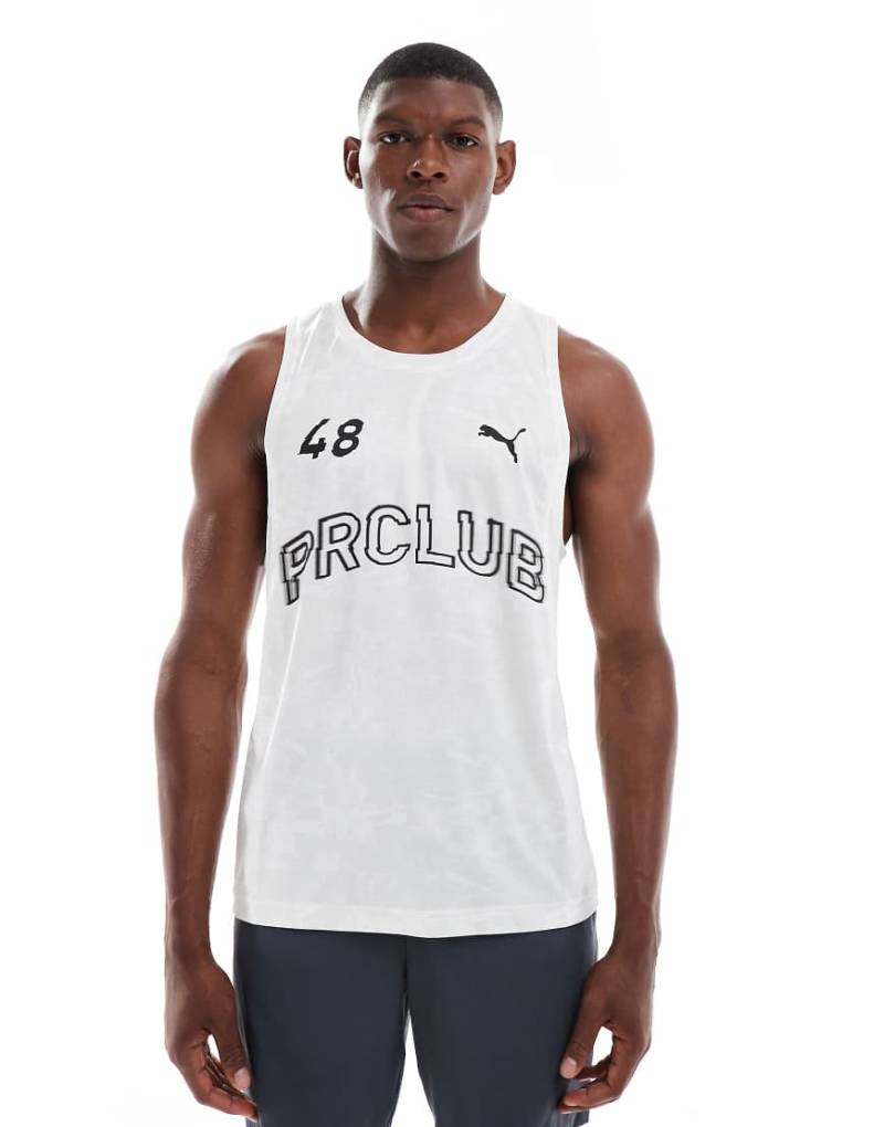 PUMA - Run Club Graphic - Tanktop in Weiß von Puma