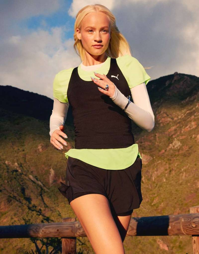 PUMA - Run Velocity - 2-in-1-Shorts in Schwarz von Puma