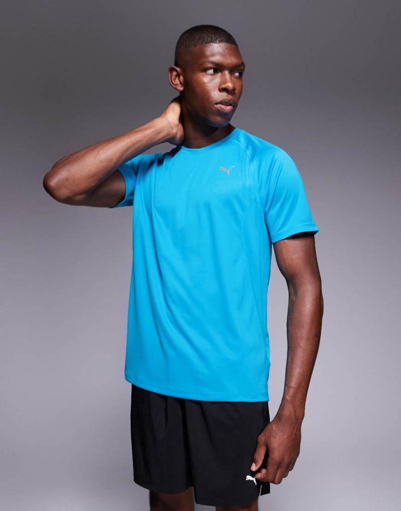 PUMA - Run Velocity - T-Shirt in Blau von Puma