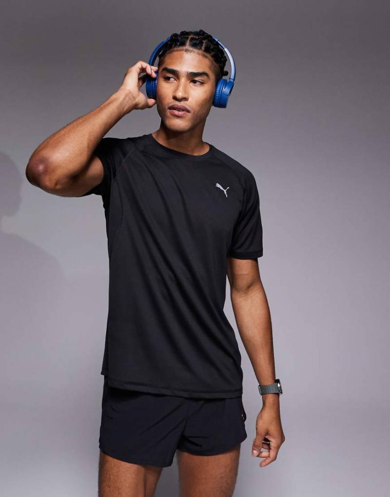 PUMA - Run Velocity - T-Shirt in Schwarz von Puma