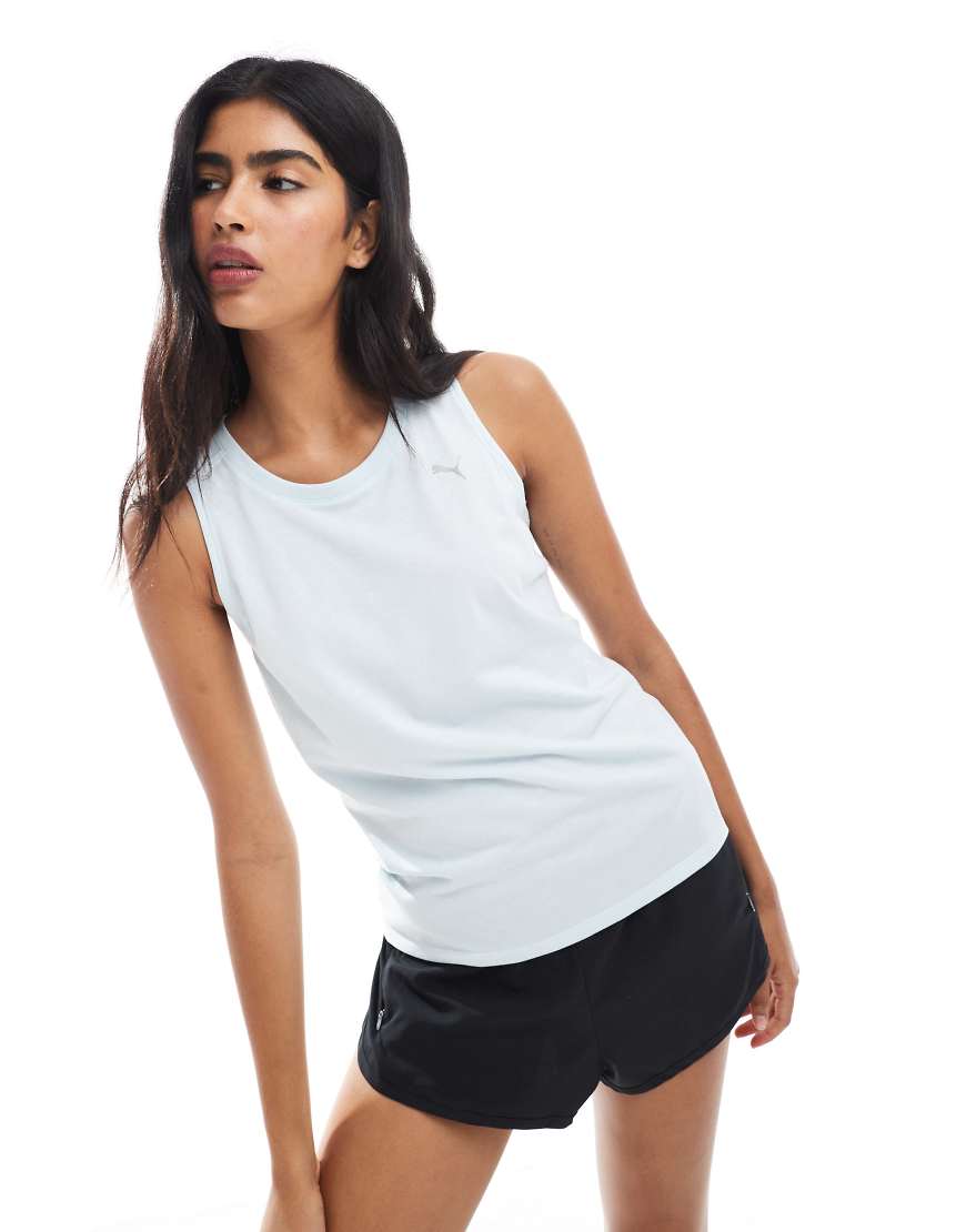 PUMA - Run Velocity - Tanktop aus Tri-Blend in Hellblau von Puma