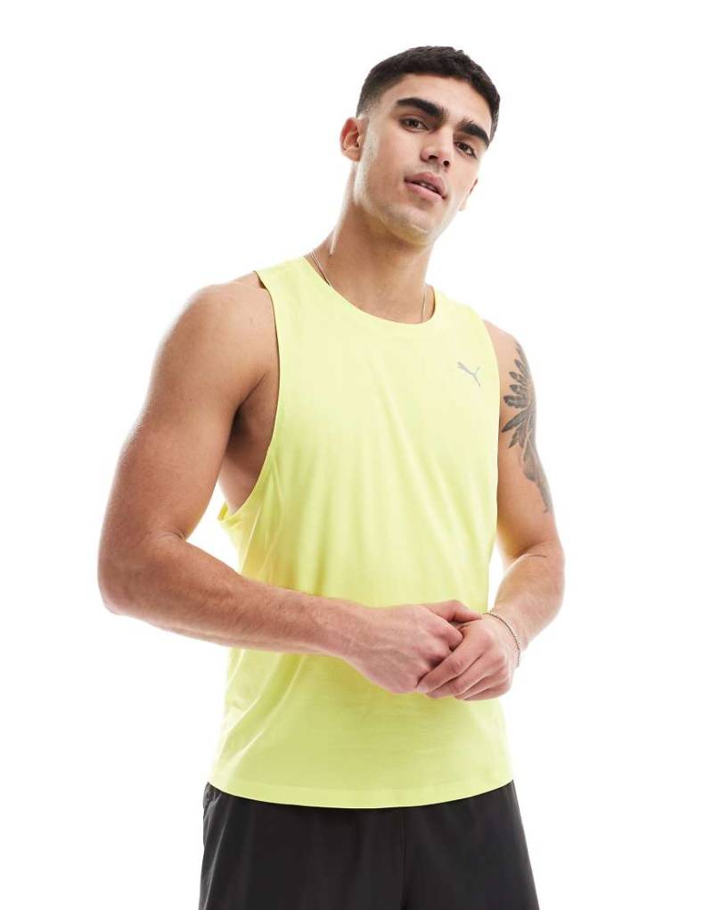 PUMA - Run Velocity - Tanktop in der Farbe Limette-Gelb von Puma