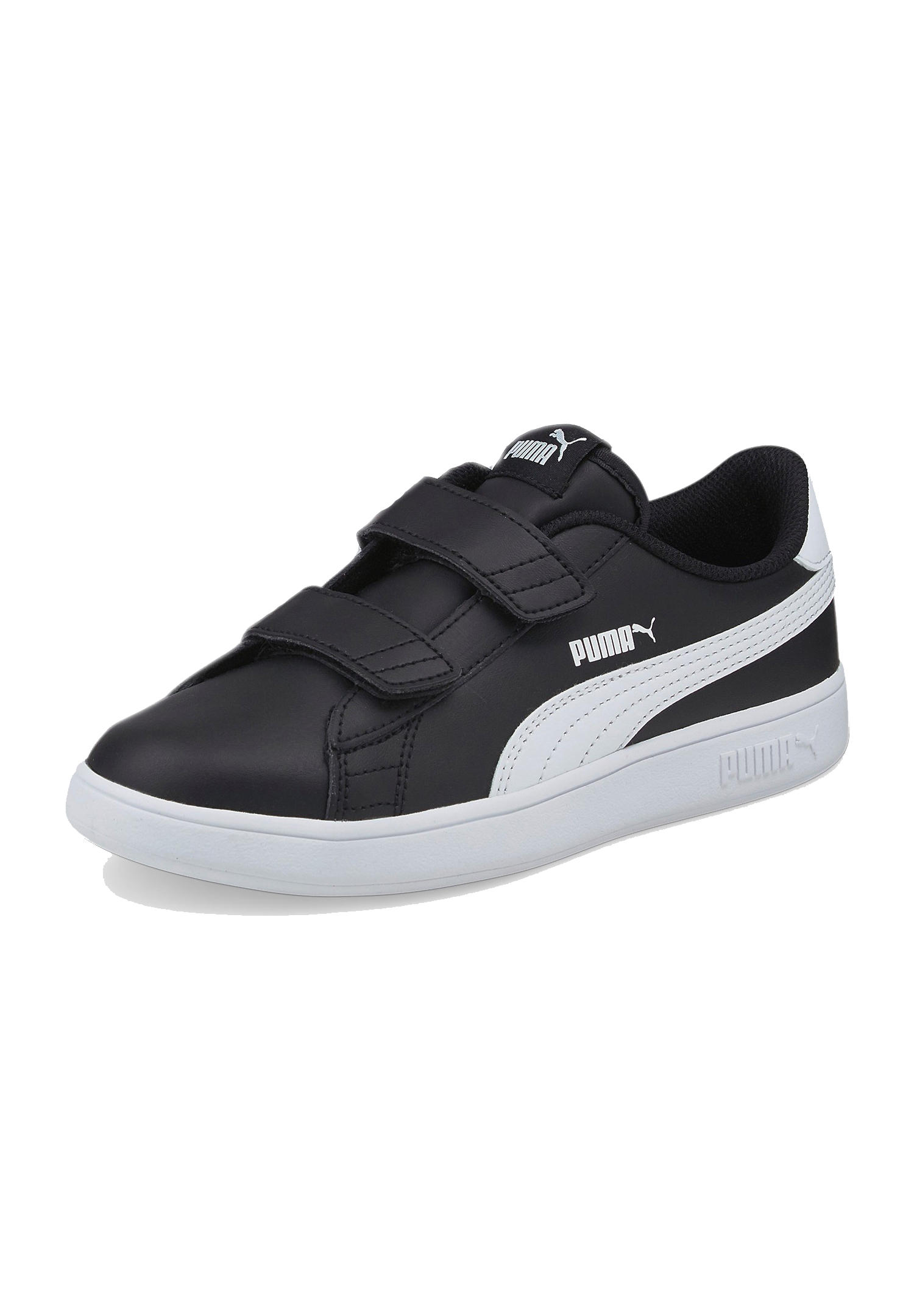 PUMA Smash V2 L V PS Unisex Kinder Sneaker Schuhe 365173 03 Schwarz / Weiß von Puma