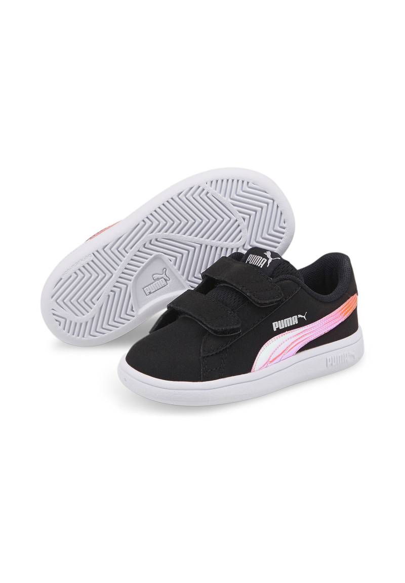 PUMA Smash v2 HOLO V INF Kids Sneaker Schuhe schwarz 385576 02 von Puma