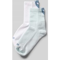 PUMA Socken mit Logo-Print Modell 'Crew' im 2er-Pack in Hellblau, Größe 39-42 von Puma