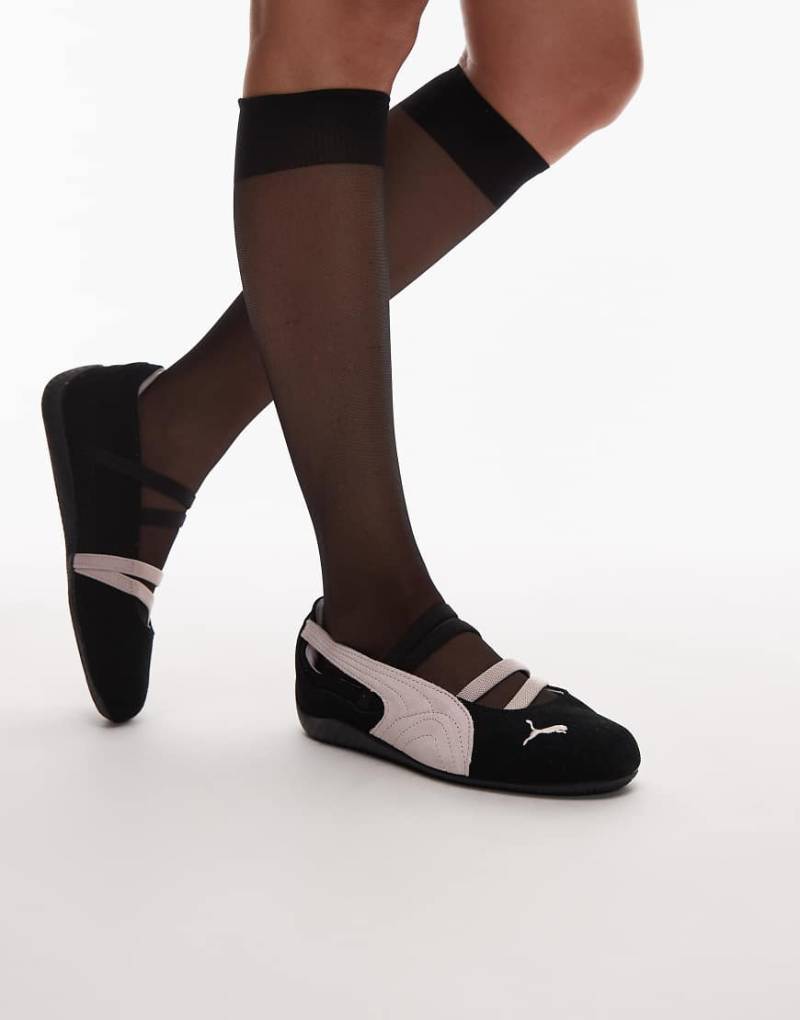 PUMA - Speedcat - Ballerinas in Schwarz und Rosa von Puma