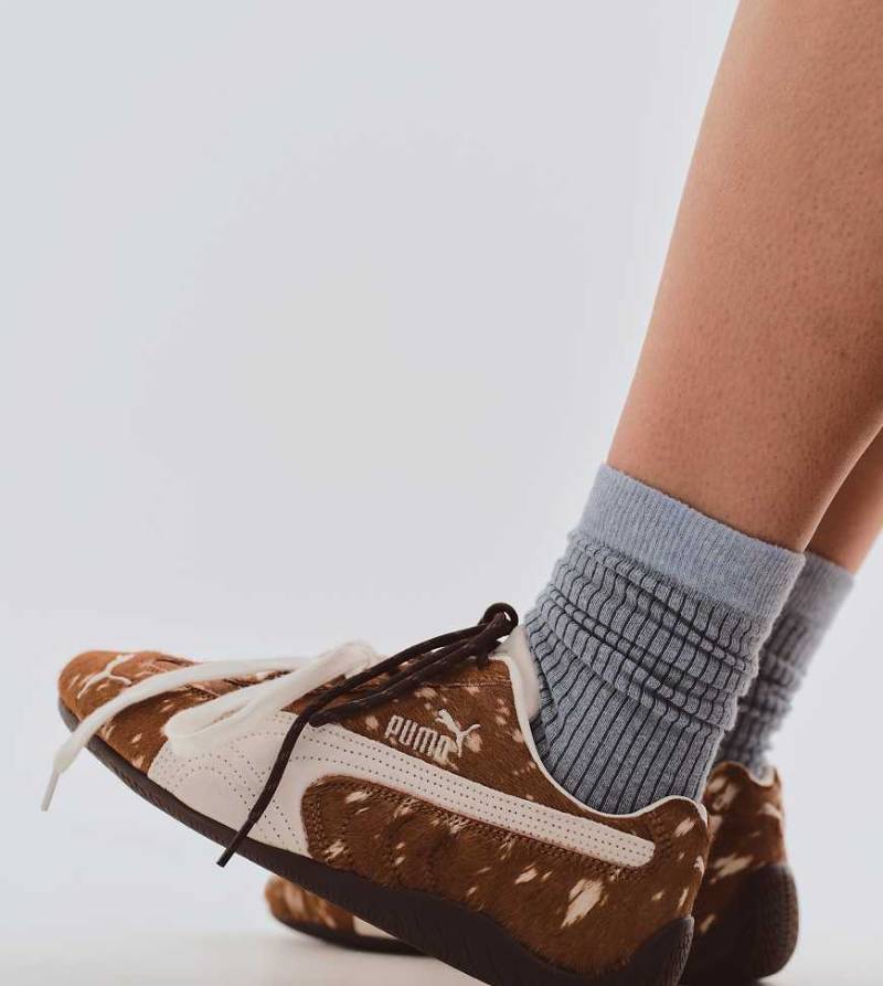 PUMA - Speedcat Doelette - Sneaker aus Ponyfell mit Rehmuster, exklusiv bei ASOS-Brown von Puma