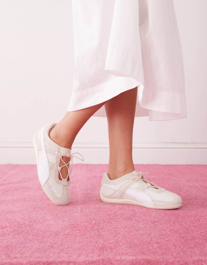 PUMA - Speedcat GO - Mary-Jane-Schuhe in Beige-Weiß von Puma