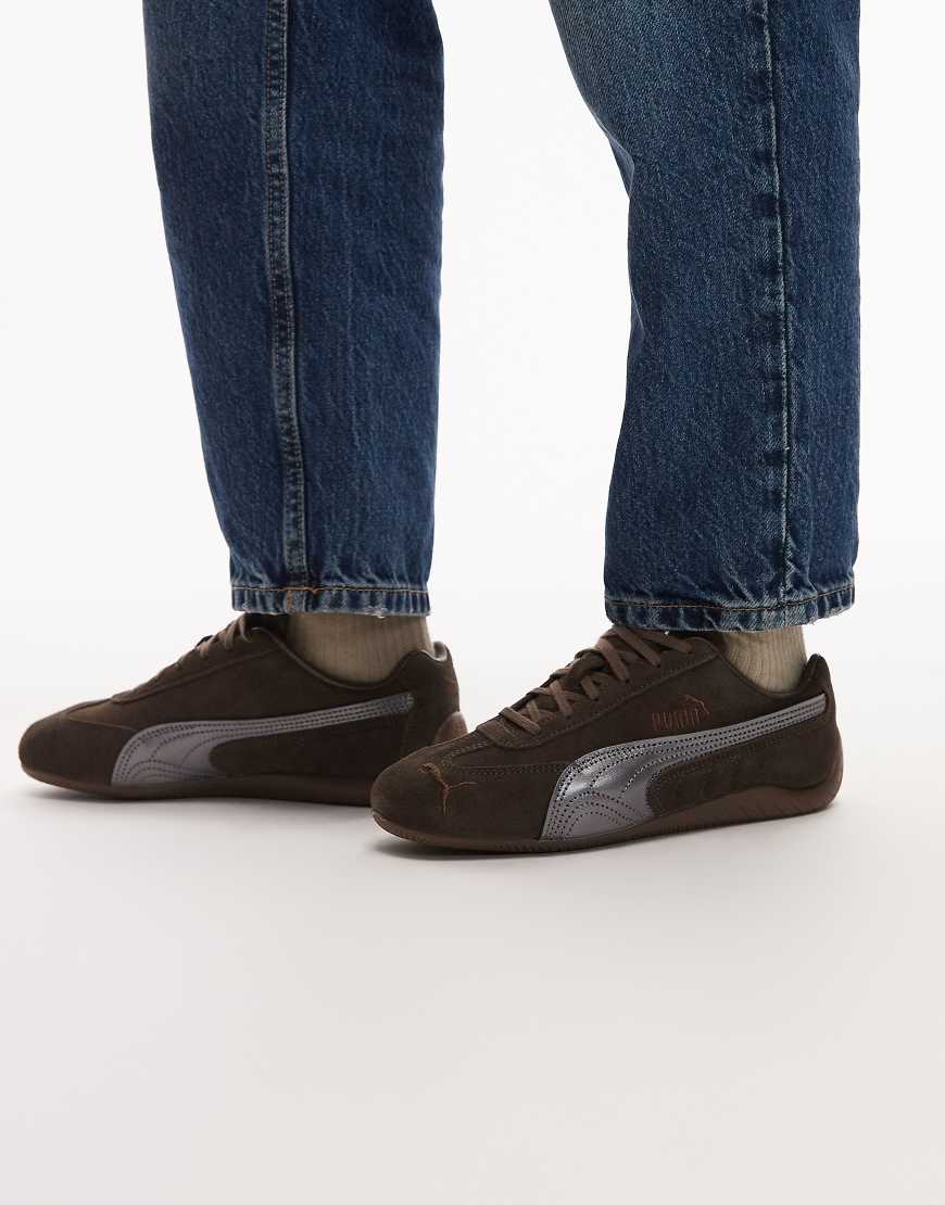 PUMA - Speedcat Lux - Sneaker in Braun und Metallic-Silber-Brown von Puma