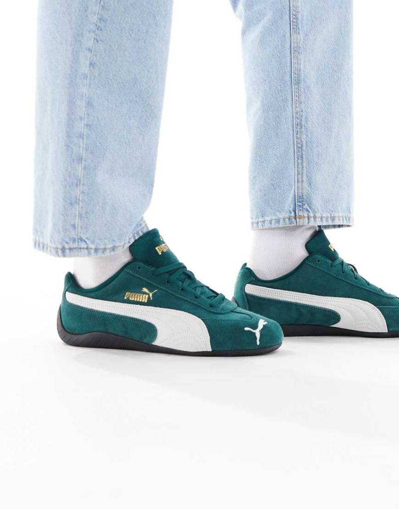 PUMA - Speedcat OG - Sneaker in Dunkelgrün-Schwarz von Puma