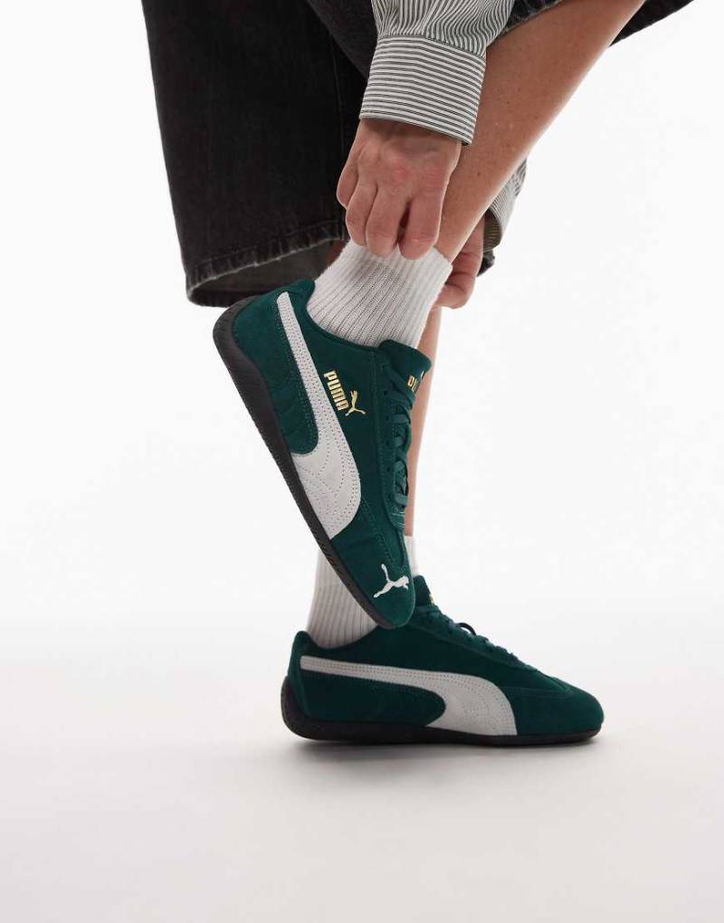 PUMA - Speedcat OG - Sneaker in Dunkelgrün-Schwarz von Puma