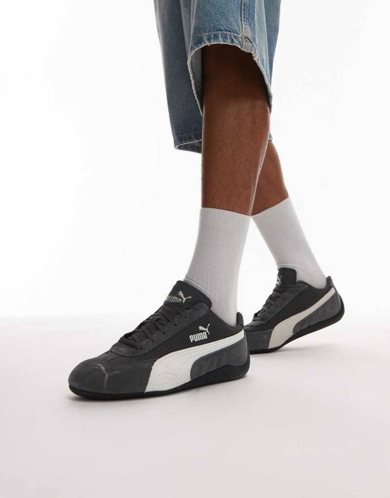 PUMA - Speedcat - Sneaker in Grau mit Netzstoff-Detail von Puma