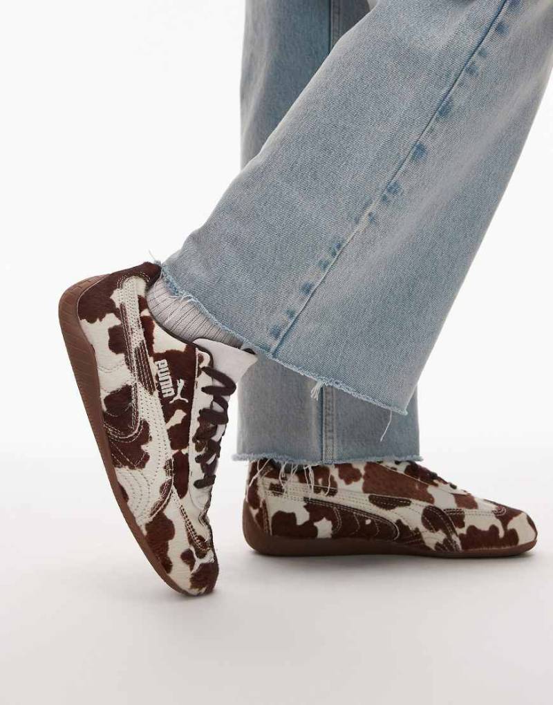 PUMA - Speedcat - Sneaker mit Kuhfellmuster-Schwarz von Puma