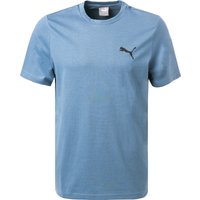 PUMA Herren T-Shirt blau Baumwolle von Puma