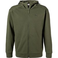 PUMA Herren Sweatjacke grün Baumwolle von Puma