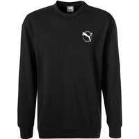 PUMA Herren Sweatshirt schwarz Baumwolle von Puma