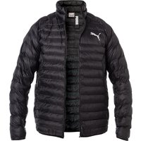 PUMA Herren Steppjacke schwarz Mikrofaser/Funktion unifarben von Puma