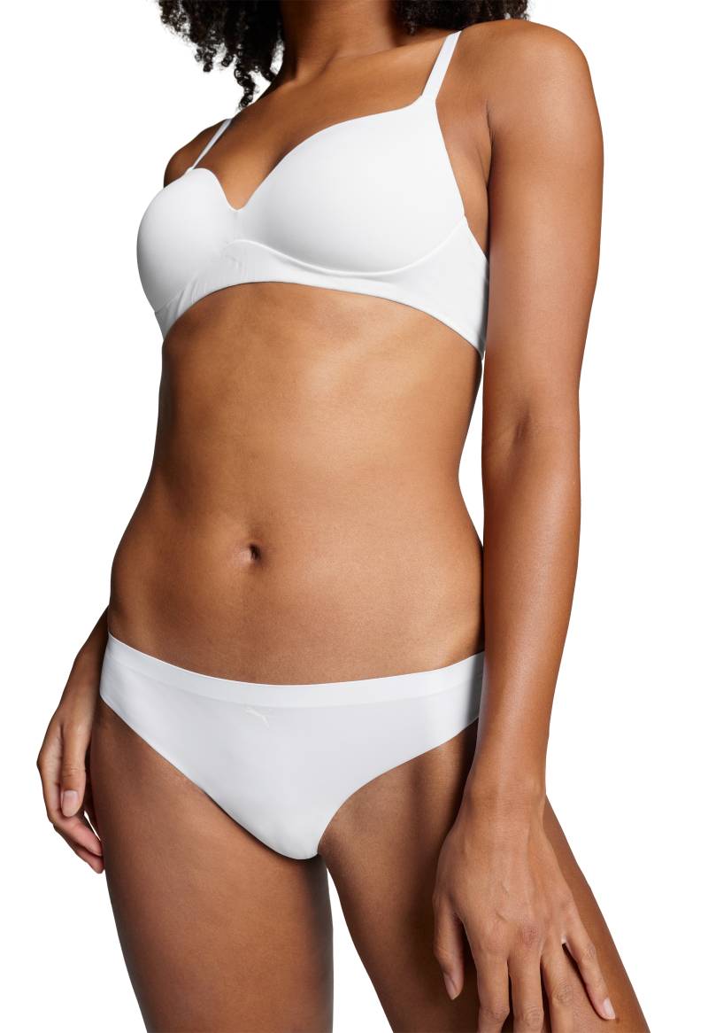 PUMA String "PUMA WOMEN SEAMLESS STRING", (2er Pack), Nahtlose Kanten, mittig platziertes Cat-Logo von Puma