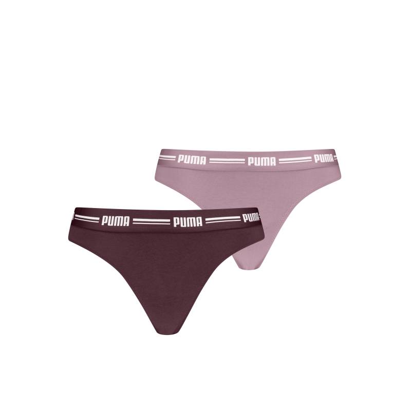 PUMA String "PUMA WOMEN STRING 2P", (2er Pack), mit schmalem elastischem Logobündchen von Puma