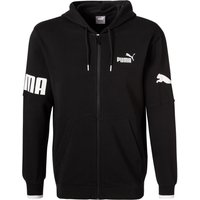 PUMA Herren Sweatjacke schwarz Baumwolle & Mix unifarben von Puma