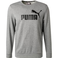 PUMA Herren Sweatshirt grau Baumwolle unifarben von Puma