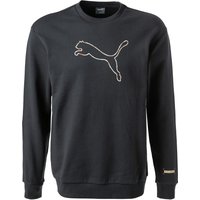 PUMA Herren Sweatshirt grau Baumwolle unifarben von Puma