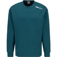 PUMA Herren Sweatshirt grün Baumwolle unifarben von Puma