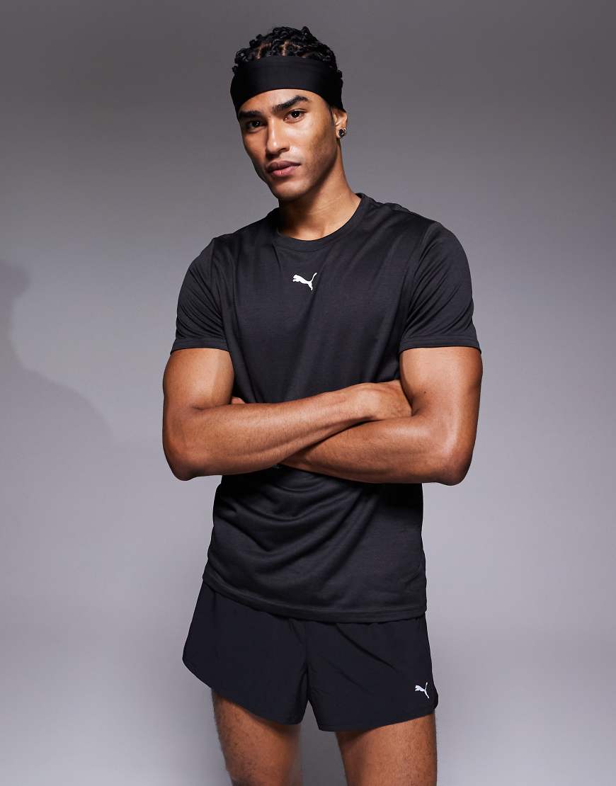 PUMA - TAD Essentials Heather Cat - Sport-T-Shirt in Schwarz von Puma