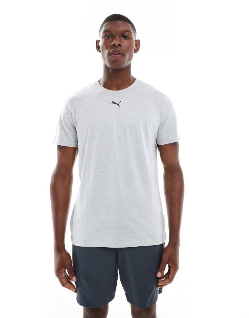 PUMA - TAD Essentials Heather Cat - Sport-T-Shirt in Grau von Puma