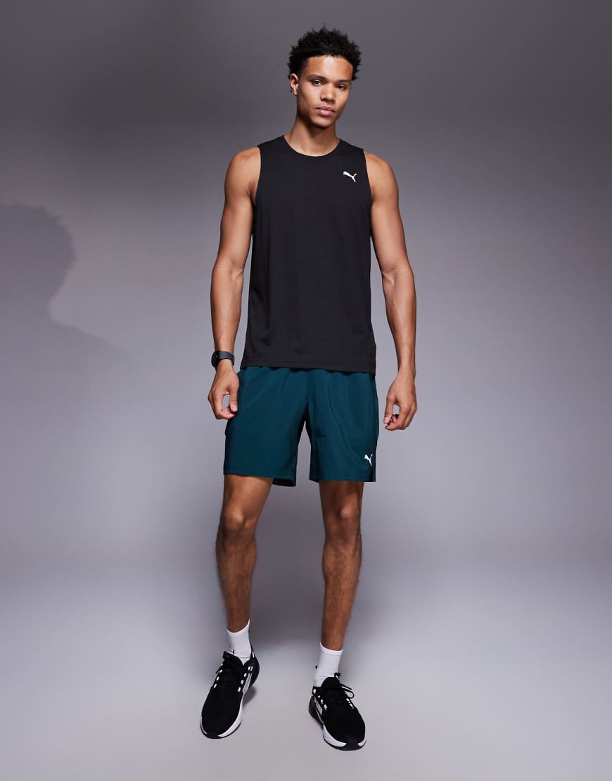 PUMA - Tad Essentials - Sport-Shorts aus Webstoff in Grün, 7 Zoll Schrittlänge PUMA - Tad Essentials - Sport-Shorts aus Webstoff in Grün, 7 Zoll Schrittlänge von Puma